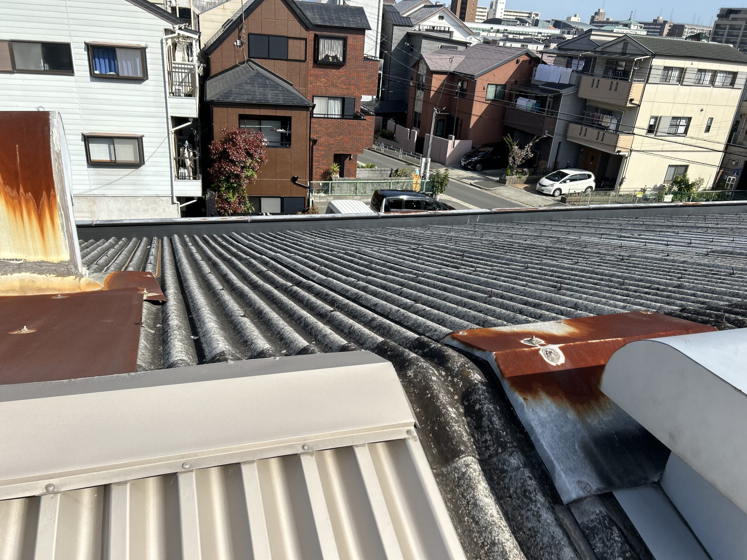 工場の雨漏り